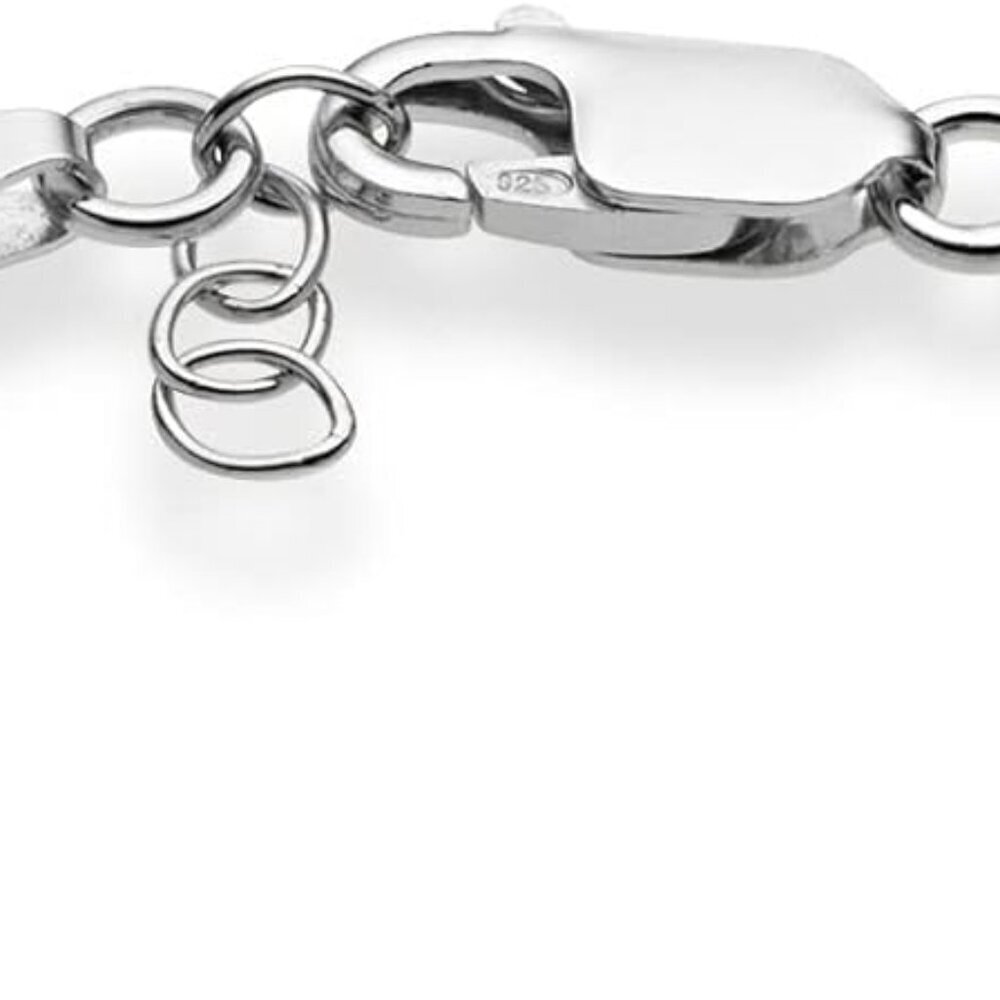 Versatile 5mm Figaro Chain Bracelet in 925 Sterling Silver - Gift-Ready - Picture 2 of 6